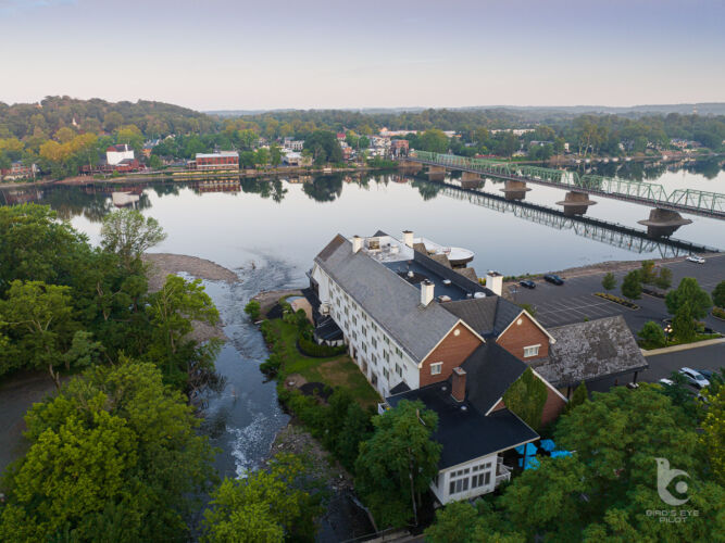 View from Lambertville and the Lambertville Station