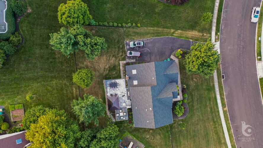 Aerial roof view