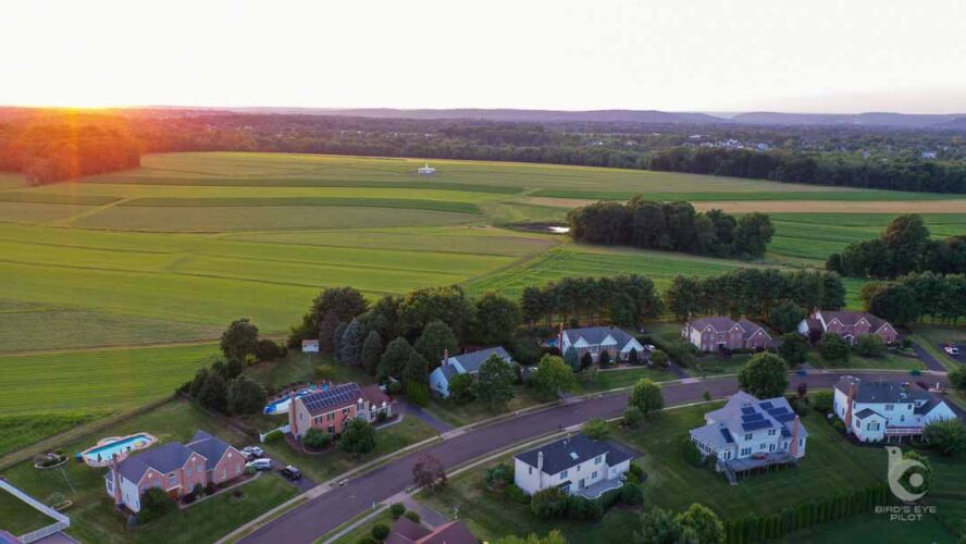 Newtown Neighborhood sunset